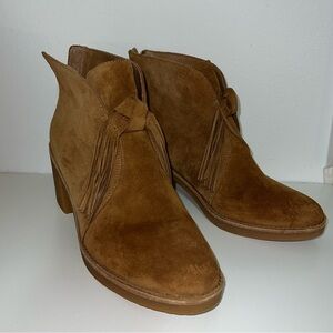 UGG Women Corin Tassle Chestnut Heel Boot